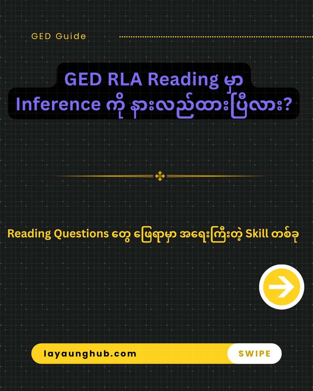 📚 GED RLA Reading မှာ Inference Questions တွေကို ဖြေရခက်နေပါသလား ? Inference ဆိုတာဘာလဲ ?